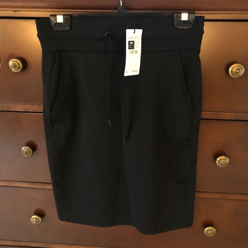 NWT OLSEN Knee-length Pencil Skirt with Drawstring Waist & Pockets, Size 36 / 6 - Picture 3 of 11